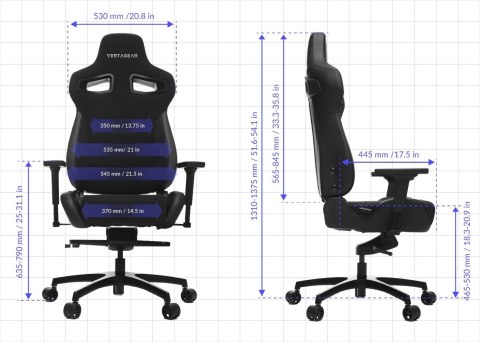 Vertagear Racing Series P-Line PL4500 HygennX Fotel Gamingowy Czarny/Biały