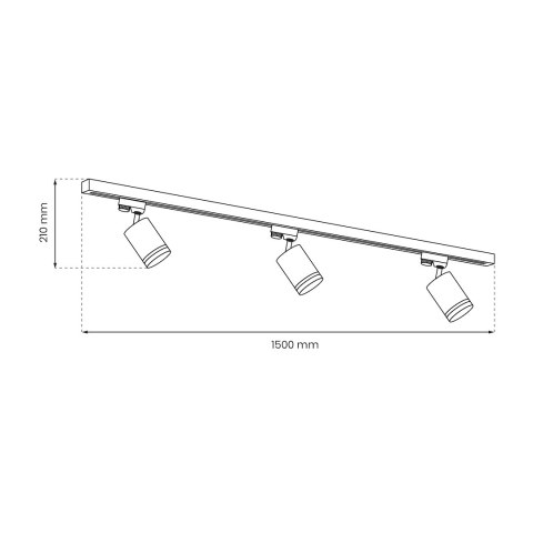 Zestaw Szynoprzewód 3xPipe Ring GU10 + Prowadnica 1,5m - Biały Zestaw Szynoprzewód 3xPipe Ring GU10 + Prowadnica 1,5m - Biały