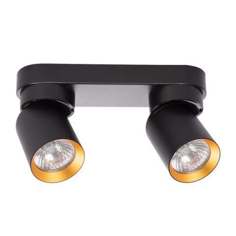 Lampa Sufitowa Andy 2xGU10 Czarny + Złoty Lampa Sufitowa Andy 2xGU10 Czarny + Złoty