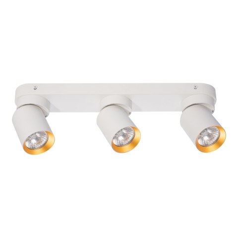 Lampa Sufitowa Andy 3xGU10 Biały + Złoty Lampa Sufitowa Andy 3xGU10 Biały + Złoty