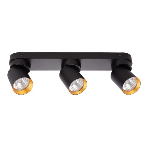 Lampa Sufitowa Andy 3xGU10 Czarny + Złoty Lampa Sufitowa Andy 3xGU10 Czarny + Złoty