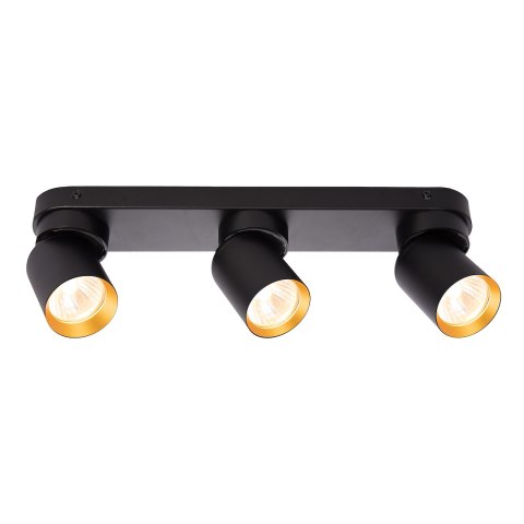 Lampa Sufitowa Andy 3xGU10 Czarny + Złoty Lampa Sufitowa Andy 3xGU10 Czarny + Złoty