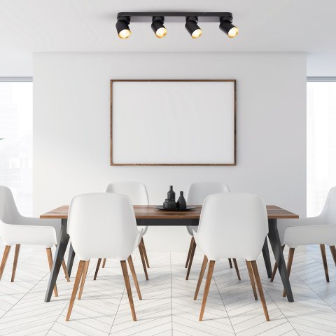 Lampa Sufitowa Andy 4xGU10 Czarny + Złoty Lampa Sufitowa Andy 4xGU10 Czarny + Złoty