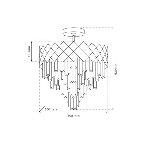 Lampa sufitowa CARISMA CHROME 9xE14 Lampa sufitowa CARISMA CHROME 9xE14