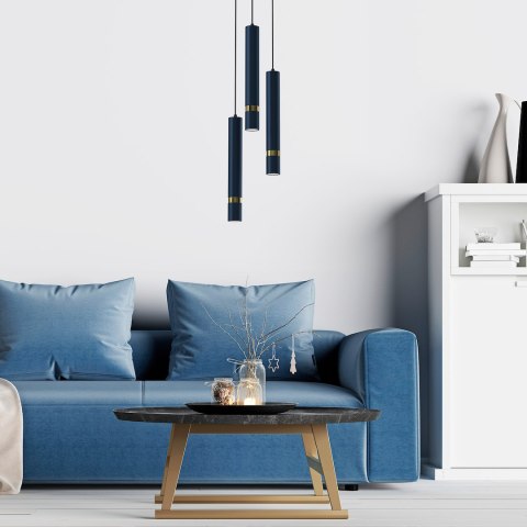 Lampa wisząca JOKER NAVY BLUE/GOLD 3xGU10 Lampa wisząca JOKER NAVY BLUE/GOLD 3xGU10