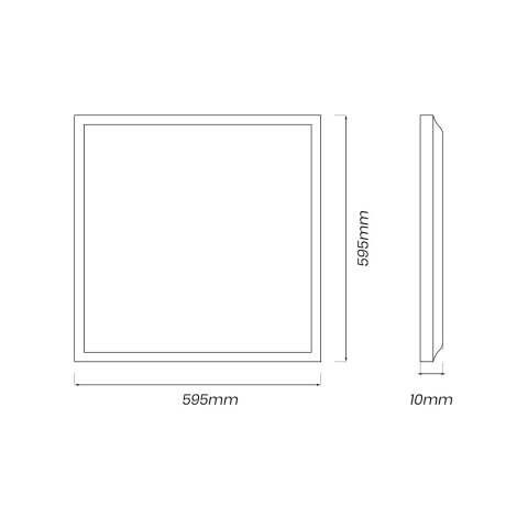Panel LED 40W 4000K Slim 60x60