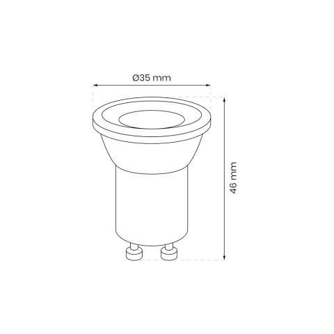 Żarówka LED 3W Mini GU10 4000K Żarówka LED 3W Mini GU10 4000K