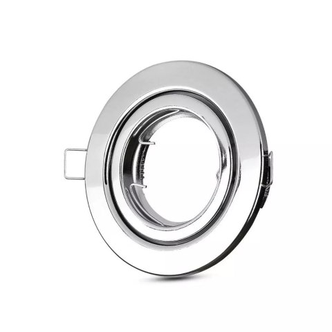 Oczko V-TAC GU10 Okrągłe Ruchome Chrom VT-7227RD-SS Oczko V-TAC GU10 Okrągłe Ruchome Chrom VT-7227RD-SS