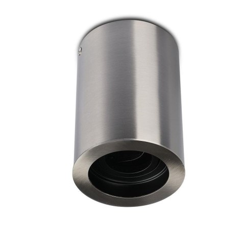 Oprawa V-TAC Aluminiowa GU10 Okrągła Natynkowa Tuba Satyna+Czarny 142x100 VT-796-SN Oprawa V-TAC Aluminiowa GU10 Okrągła Natynkowa Tuba Satyna+Czarny 142x100 VT-796-SN