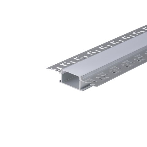 Profil Aluminiowy V-TAC 2mb Anodowany, Klosz Mleczny, Do gipsowania, Na dwie taśmy VT-8101