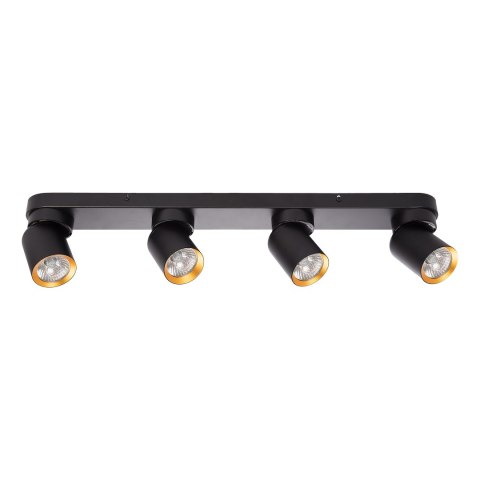 Lampa Sufitowa Andy 4xGU10 Czarny + Złoty Lampa Sufitowa Andy 4xGU10 Czarny + Złoty