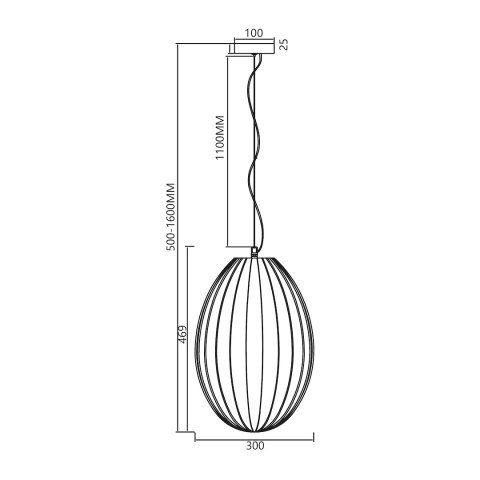 Lampa wisząca BRAGA SMOKED 1xE27 Lampa wisząca BRAGA SMOKED 1xE27
