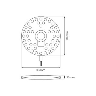 Moduł Led FIX 20W 3000K Fi160