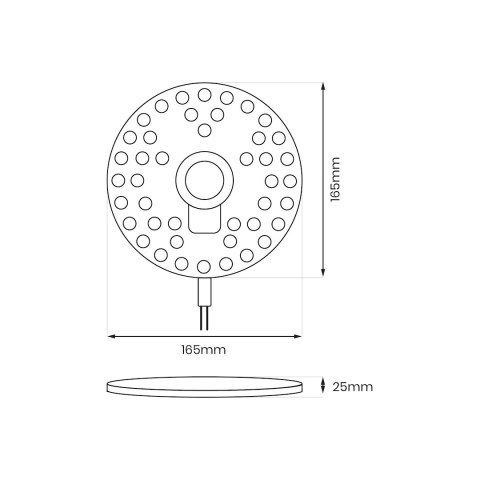 Moduł Led FIX 20W 3000K Fi160 Moduł Led FIX 20W 3000K Fi160
