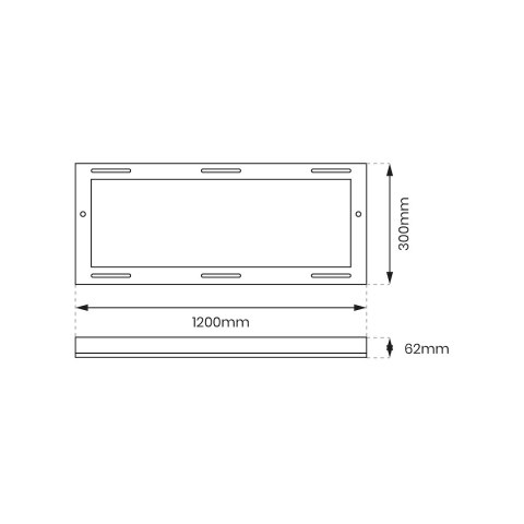 Ramka Aluminiowa 120x30 Backlit Ramka Aluminiowa 120x30 Backlit