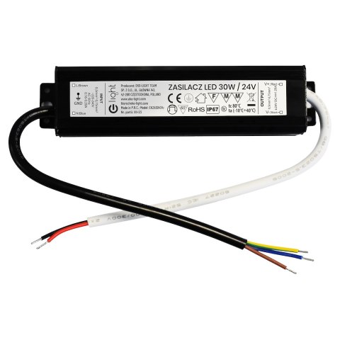 ZASILACZ LED 30W IP67 24V ZASILACZ LED 30W IP67 24V