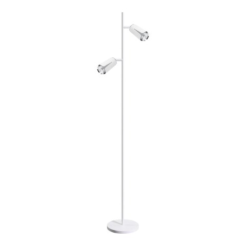 Flower Chrome Lampa Podłogowa 2xGU10 Biały