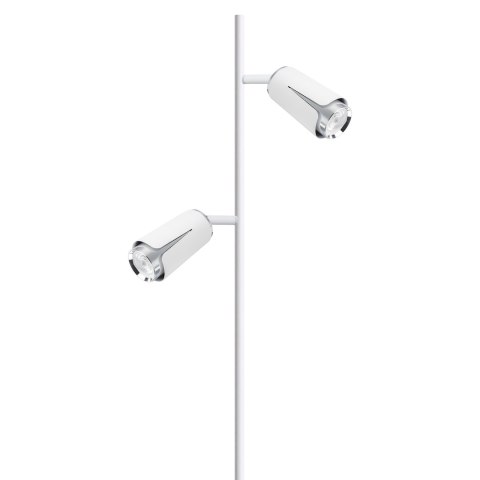 Flower Chrome Lampa Podłogowa 2xGU10 Biały
