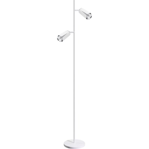 Flower Chrome Lampa Podłogowa 2xGU10 Biały