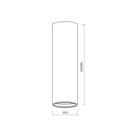 GENESIS SPOT GOLD 1xGU10 20cm GENESIS SPOT GOLD 1xGU10 20cm