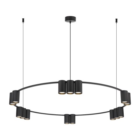 Lampa wisząca (koło) GENESIS BLACK 15xGU10 Lampa wisząca (koło) GENESIS BLACK 15xGU10