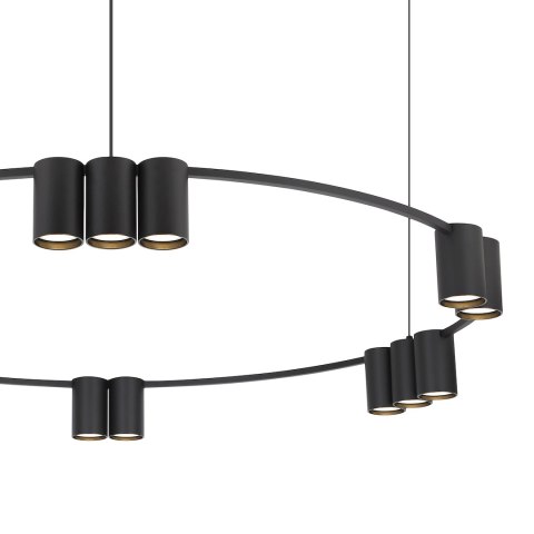 Lampa wisząca (koło) GENESIS BLACK 15xGU10 Lampa wisząca (koło) GENESIS BLACK 15xGU10