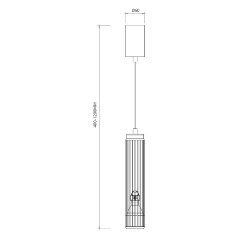 VERTICAL WHITE LAMPA WISZĄCA 1xGU10 VERTICAL WHITE LAMPA WISZĄCA 1xGU10