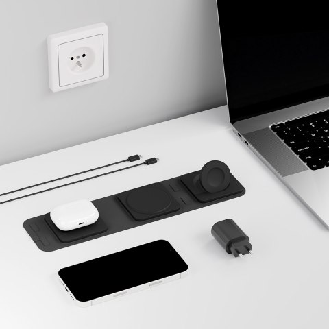 LVN System Ładowarka indukcyjna Portable Magsafe Wallet 3w1 LVN System Ładowarka indukcyjna Portable Magsafe Wallet 3w1