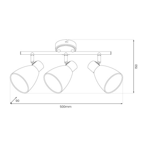 Lampa sufitowa JOTA 3xE14 Lampa sufitowa JOTA 3xE14