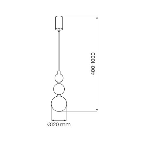 Lampa wisząca BOULE Blue 1xG9 Lampa wisząca BOULE Blue 1xG9