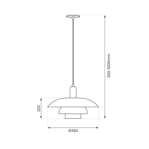 Lampa wisząca FERRO 1xE27 Lampa wisząca FERRO 1xE27