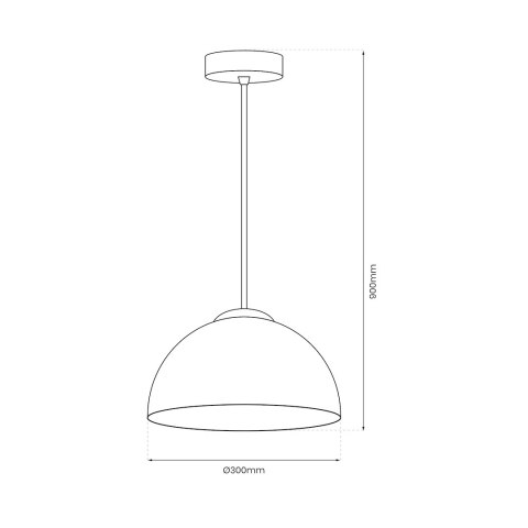 Lampa wisząca GAMMA BLACK 1xE27 Lampa wisząca GAMMA BLACK 1xE27