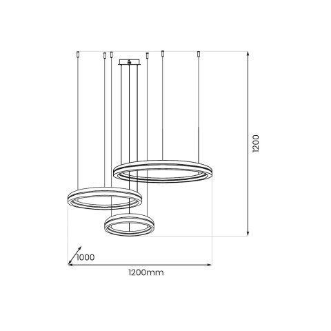 Lampa wisząca GRAVITY 108W LED Lampa wisząca GRAVITY 108W LED
