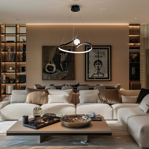 Lampa wisząca PERLA BLACK 34W LED Lampa wisząca PERLA BLACK 34W LED