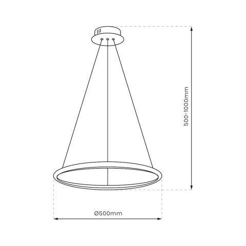 Lampa wisząca HOOP GOLD 27W LED Lampa wisząca HOOP GOLD 27W LED