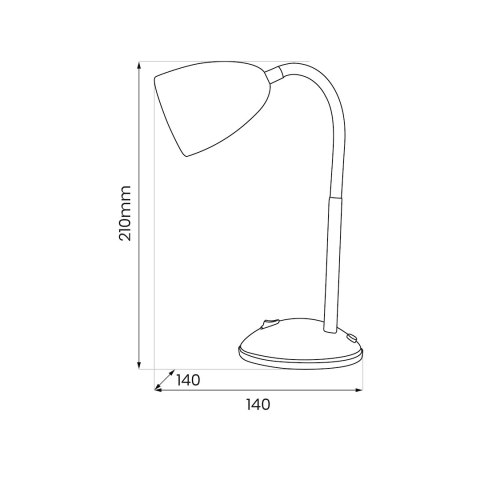 Lampka biurkowa LOGIC Black 1xE27 Lampka biurkowa LOGIC Black 1xE27