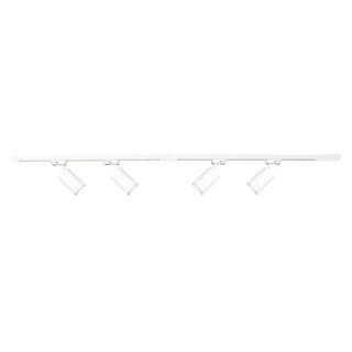 Zestaw Szynoprzewód 4xPipe Ring GU10 + Prowadnica 2x1m + Złączki - Biały