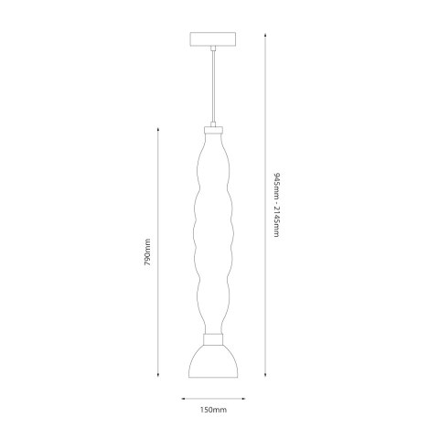 Lampa wisząca LUCCO amber 18W Lampa wisząca LUCCO amber 18W