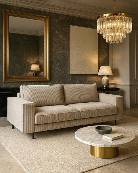 Sofa ADELE z funkcją spania - tkanina dedykowana
