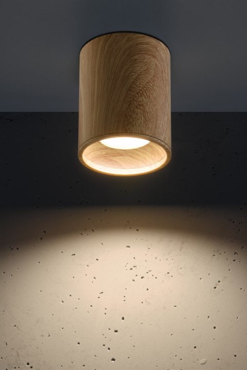 TUBA LAMPA SUFITOWA 1X15W GU10 7,9/10 DREWNIANY TUBA LAMPA SUFITOWA 1X15W GU10 7,9/10 DREWNIANY