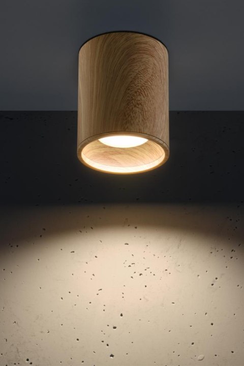 TUBA LAMPA SUFITOWA 1X15W GU10 7,9/10 DREWNIANY TUBA LAMPA SUFITOWA 1X15W GU10 7,9/10 DREWNIANY