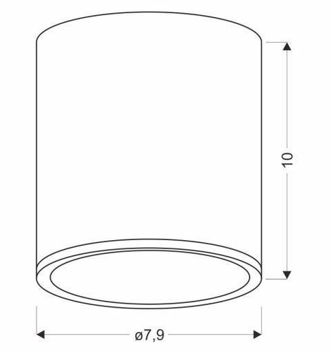 TUBA LAMPA SUFITOWA 1X15W GU10 7,9/10 DREWNIANY TUBA LAMPA SUFITOWA 1X15W GU10 7,9/10 DREWNIANY