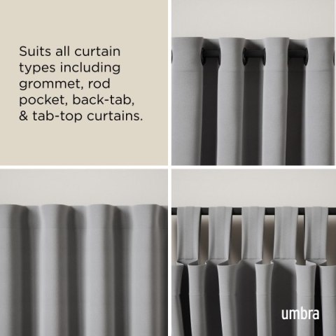 UMBRA karnisz TWILIGHT DOUBLE 76 - 213 cm czarny mat UMBRA karnisz TWILIGHT DOUBLE 76 - 213 cm czarny mat
