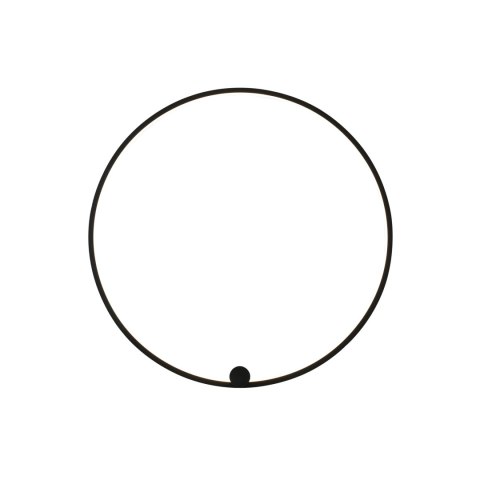 Kinkiet Ringa L 1xLED czarny WL0116-L-BK Kinkiet Ringa L 1xLED czarny WL0116-L-BK