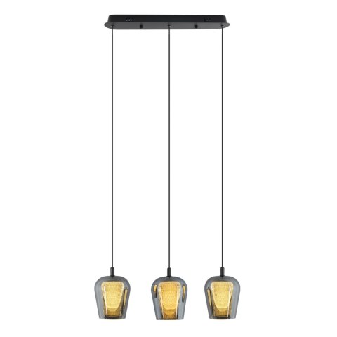 Lampa Wisząca Keso 3xLED czarna PL0141-3 Lampa Wisząca Keso 3xLED czarna PL0141-3