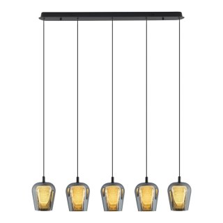 Lampa Wisząca Keso 5xLED czarna PL0141-5