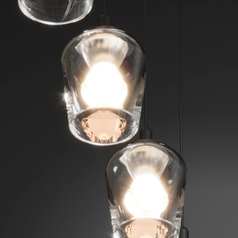 Lampa Wisząca Keso Round 5xLED czarna PL0142-5 Lampa Wisząca Keso Round 5xLED czarna PL0142-5