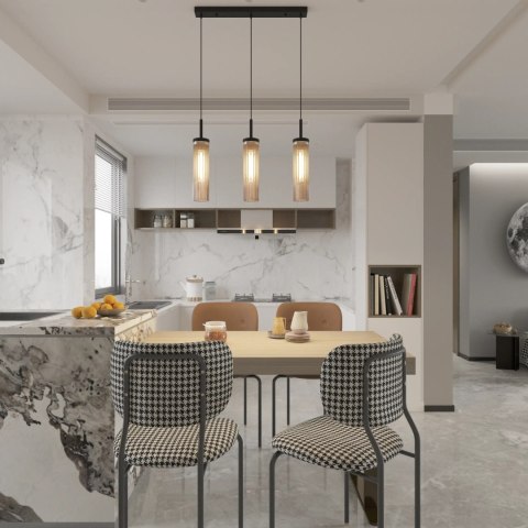 Lampa Wisząca Malika 3xE27 czarny PL0140-3