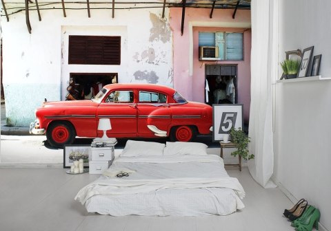 Havana Cuba - cadillac - fototapeta 366x254 cm Havana Cuba - cadillac - fototapeta 366x254 cm