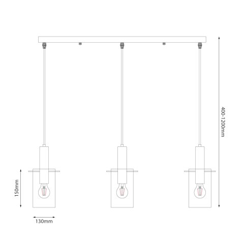 Lampa wisząca Arcadia Gold 3xE27 Lampa wisząca Arcadia Gold 3xE27